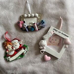 Collection of 3 NEW PolarX Customizable Ornaments